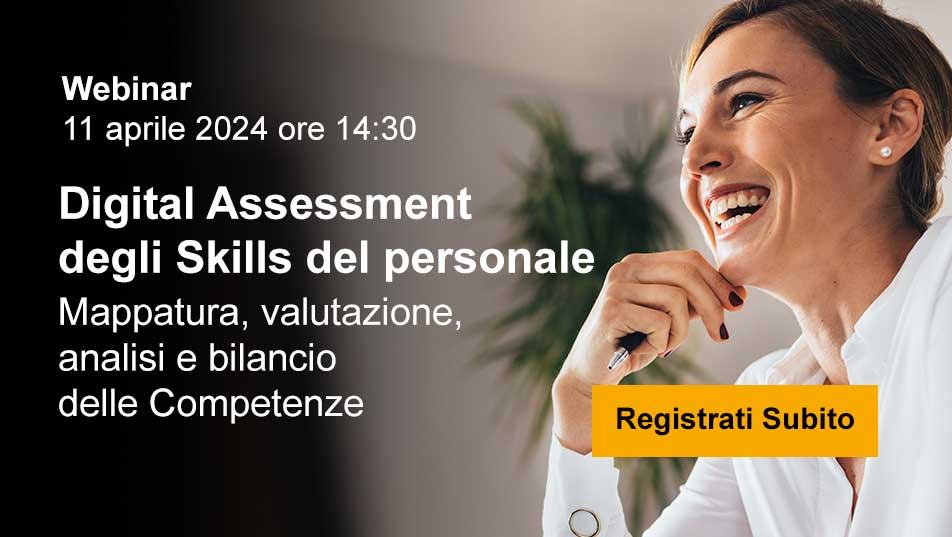 Digital Assessment degli Skills del personale | Webinar, 11 aprile ore 14:30