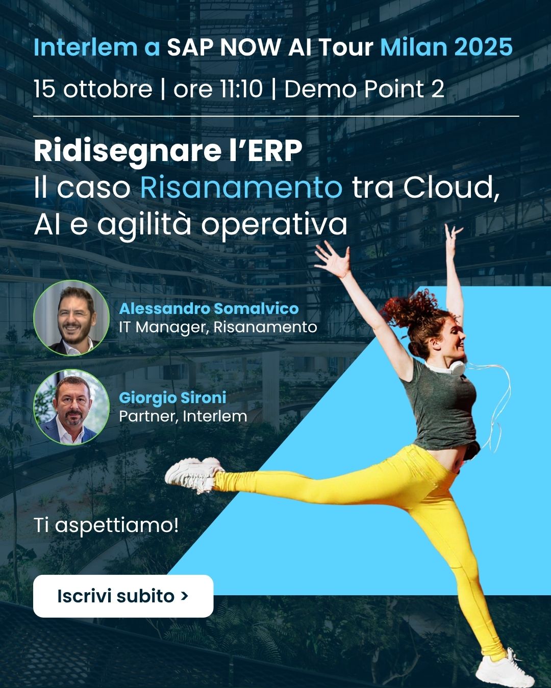 Interlem a SAP NOW AI Tour Milan 2025 - 15 ottobre | Ore 11:10 | Demo Point 2 | Superstudio Maxi di Milano